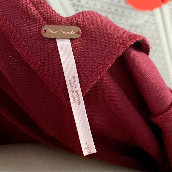 Free People Layla Fit & Flare Dress in Auburn Red - Picture 6 of 10